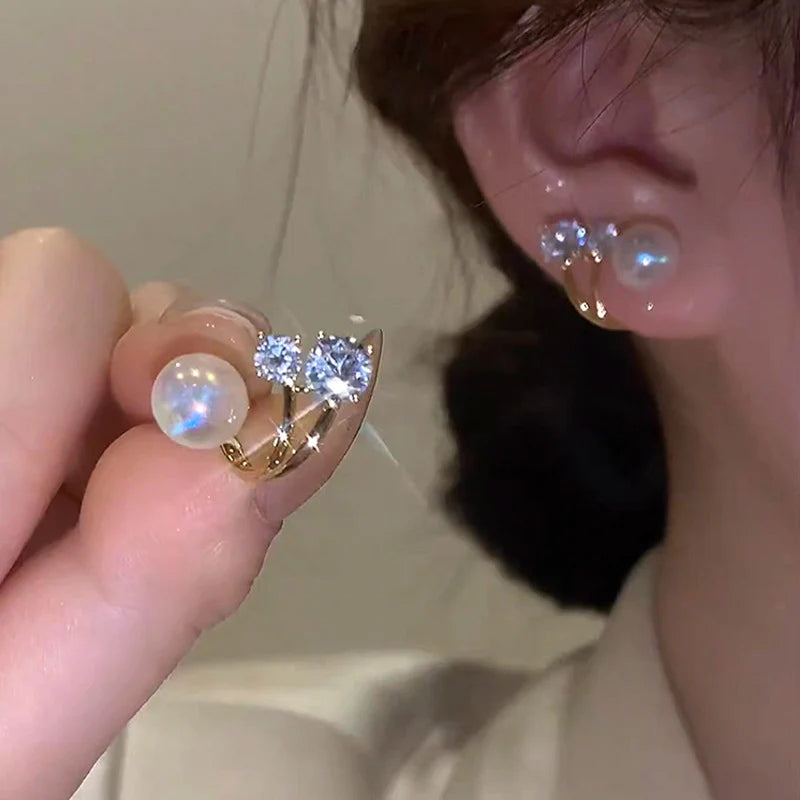 Korean pearl earrings