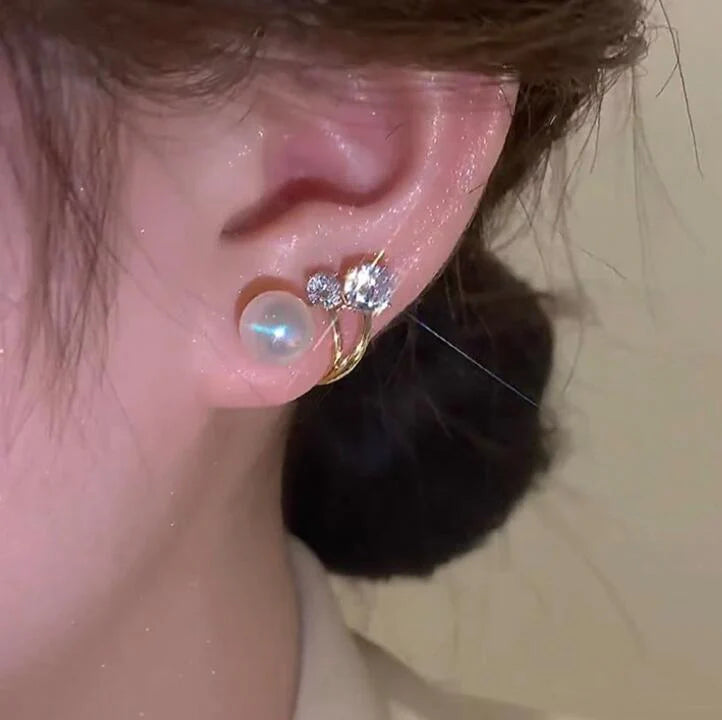 Korean pearl earrings