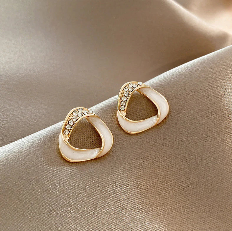 Diamond Cold Style Triangle earrings